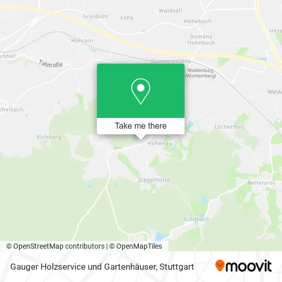 Карта Gauger Holzservice und Gartenhäuser