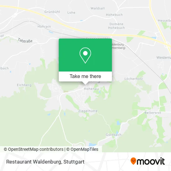 Карта Restaurant Waldenburg