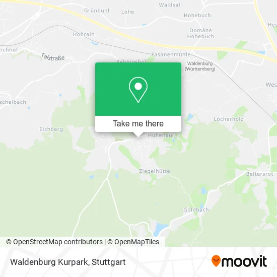 Карта Waldenburg Kurpark