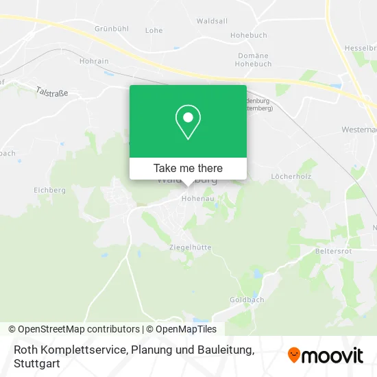 Карта Roth Komplettservice, Planung und Bauleitung