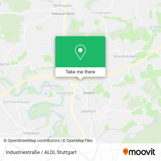 Карта Industriestraße / ALDI