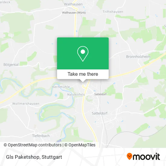 Карта Gls Paketshop