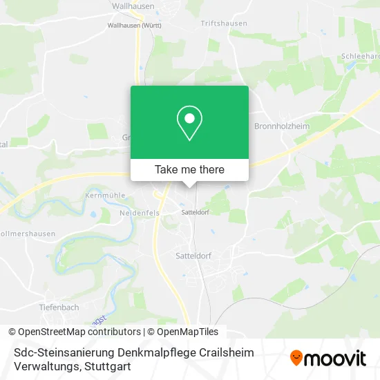 Карта Sdc-Steinsanierung Denkmalpflege Crailsheim Verwaltungs
