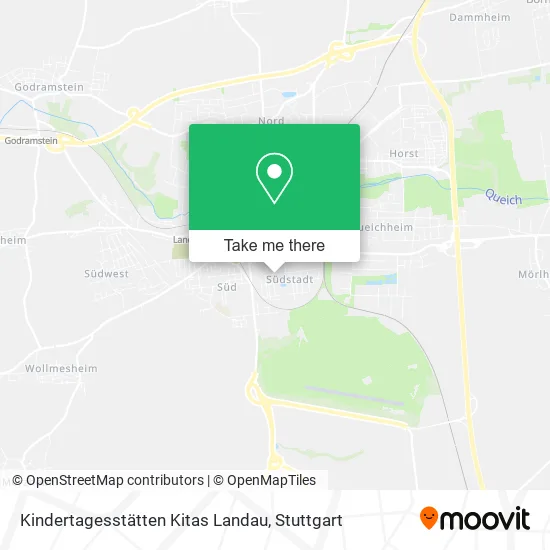 Карта Kindertagesstätten Kitas Landau