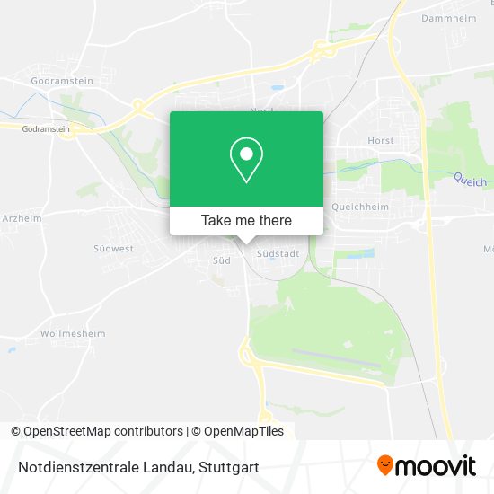 Notdienstzentrale Landau map