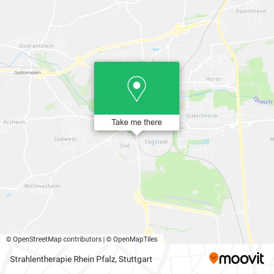 Карта Strahlentherapie Rhein Pfalz
