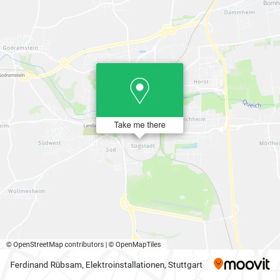 Карта Ferdinand Rübsam, Elektroinstallationen