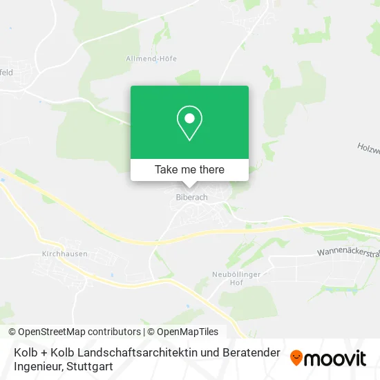Карта Kolb + Kolb Landschaftsarchitektin und Beratender Ingenieur