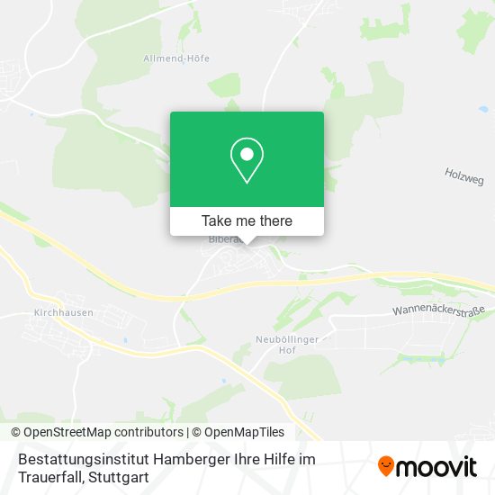 Bestattungsinstitut Hamberger Ihre Hilfe im Trauerfall map