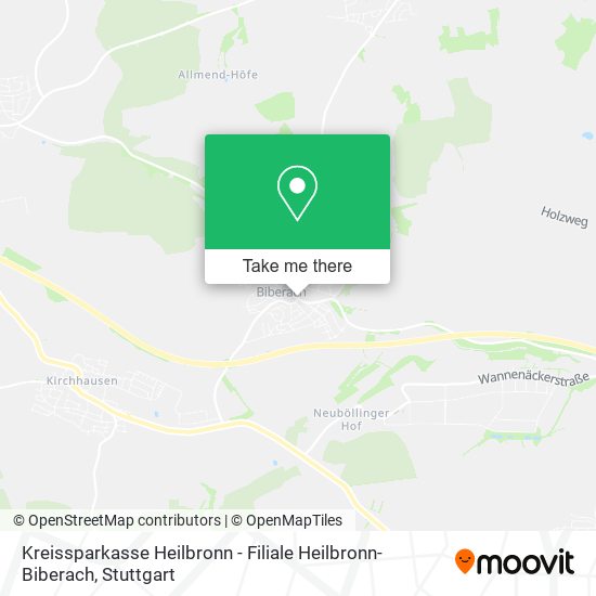 Kreissparkasse Heilbronn - Filiale Heilbronn-Biberach map
