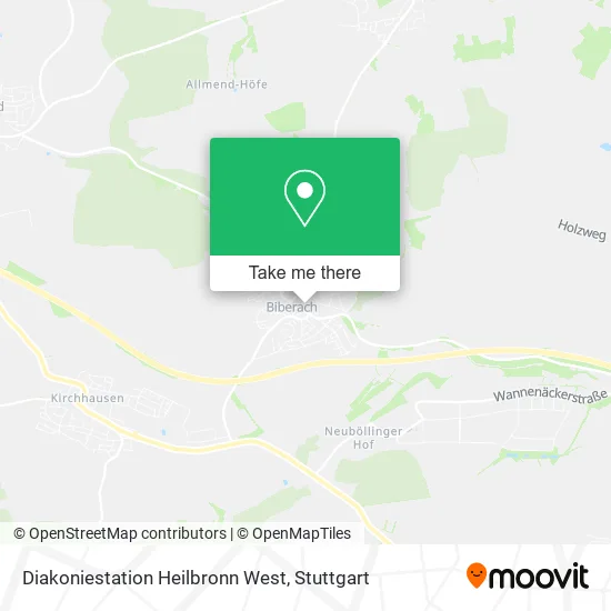 Карта Diakoniestation Heilbronn West