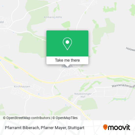 Карта Pfarramt Biberach, Pfarrer Mayer