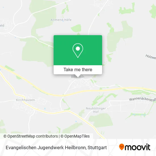Карта Evangelischen Jugendwerk Heilbronn