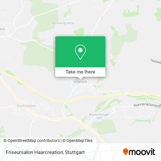 Friseursalon Haarcreation map