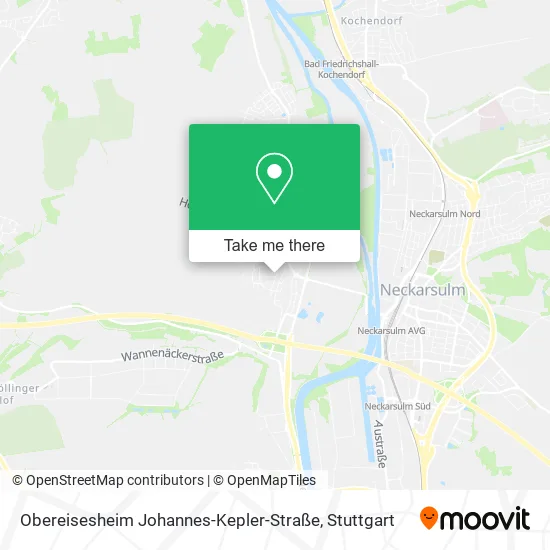 Карта Obereisesheim Johannes-Kepler-Straße