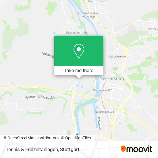 Карта Tennis & Freizeitanlagen