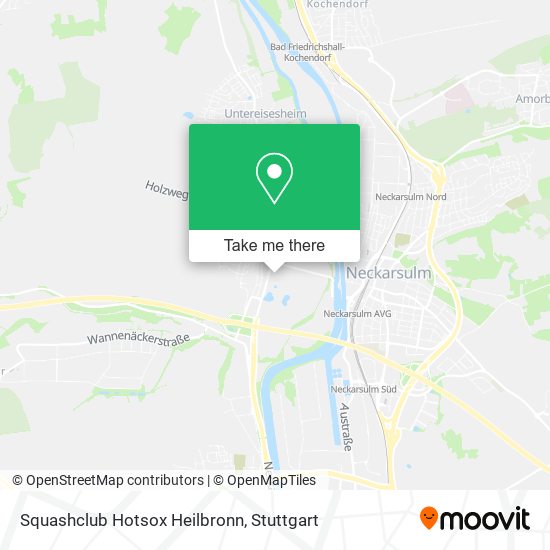 Squashclub Hotsox Heilbronn map