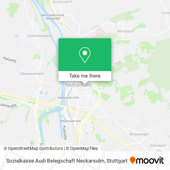 Sozialkasse Audi Belegschaft Neckarsulm map