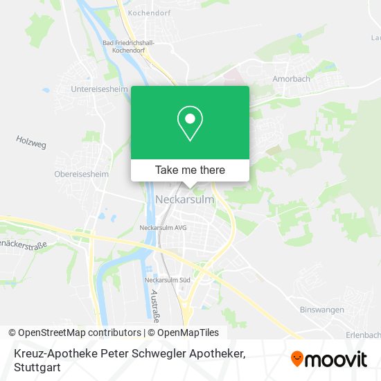 Kreuz-Apotheke Peter Schwegler Apotheker map