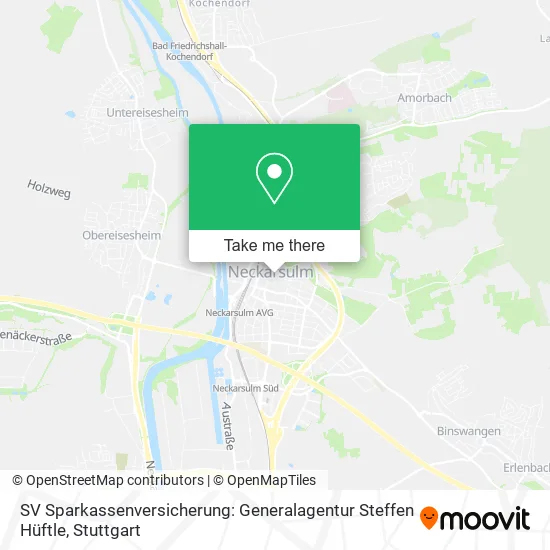Карта SV Sparkassenversicherung: Generalagentur Steffen Hüftle