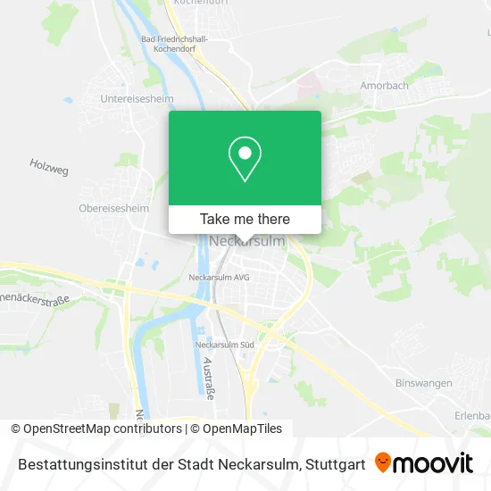 Карта Bestattungsinstitut der Stadt Neckarsulm