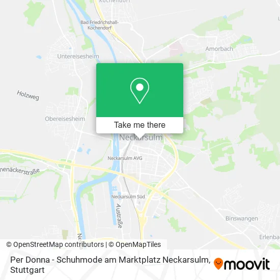Карта Per Donna - Schuhmode am Marktplatz Neckarsulm