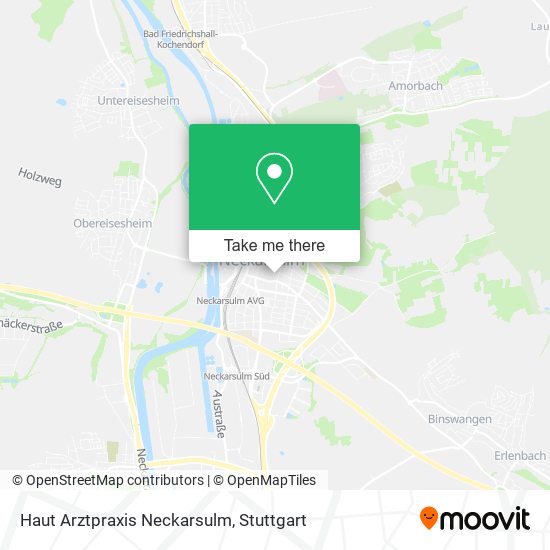 Haut Arztpraxis Neckarsulm map