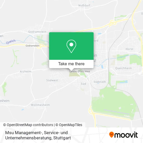 Карта Msu Management-, Service- und Unternehmensberatung