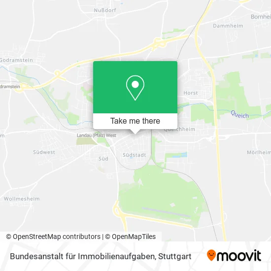 Карта Bundesanstalt für Immobilienaufgaben