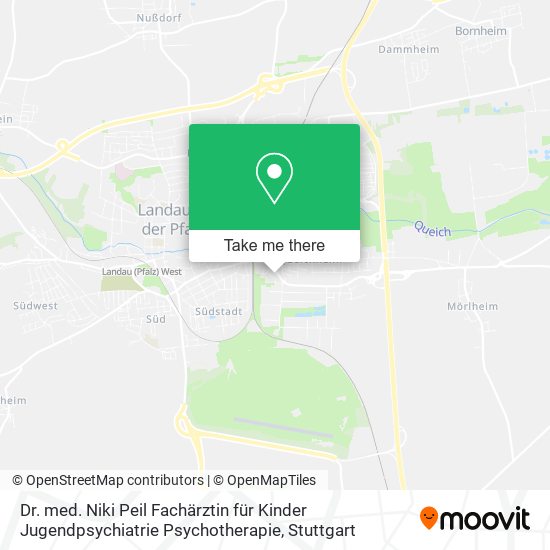 Dr. med. Niki Peil Fachärztin für Kinder Jugendpsychiatrie Psychotherapie map