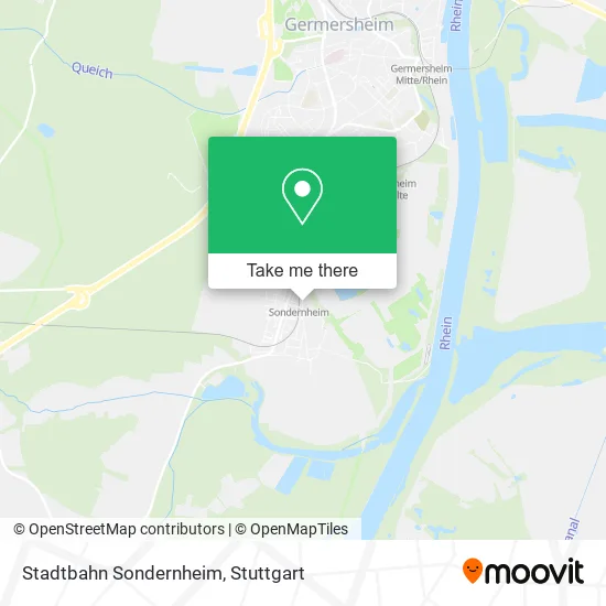 Карта Stadtbahn Sondernheim