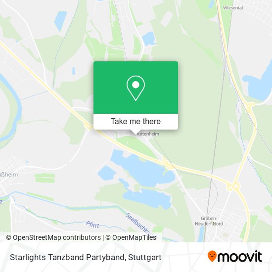 Starlights Tanzband Partyband map