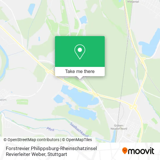 Карта Forstrevier Philippsburg-Rheinschatzinsel Revierleiter Weber