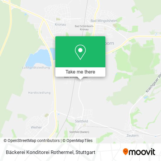 Bäckerei Konditorei Rothermel map