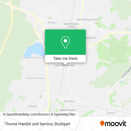 Thome Handel und Service map