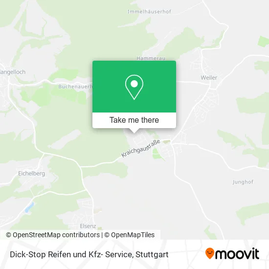 Карта Dick-Stop Reifen und Kfz- Service