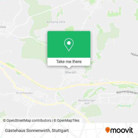 Gästehaus Sonnenwirth map