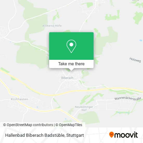 Карта Hallenbad Biberach Badstüble