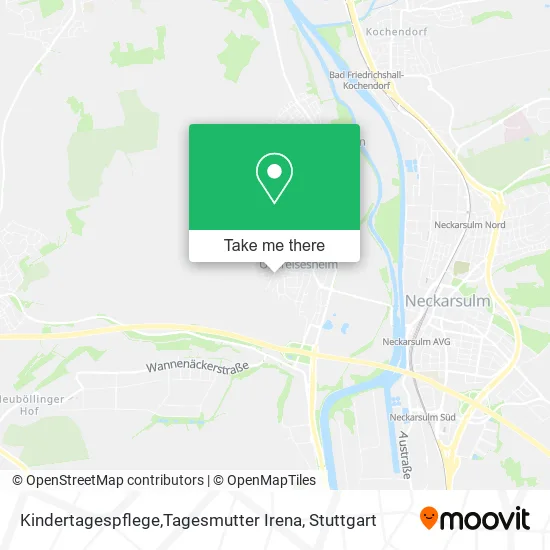 Карта Kindertagespflege,Tagesmutter Irena