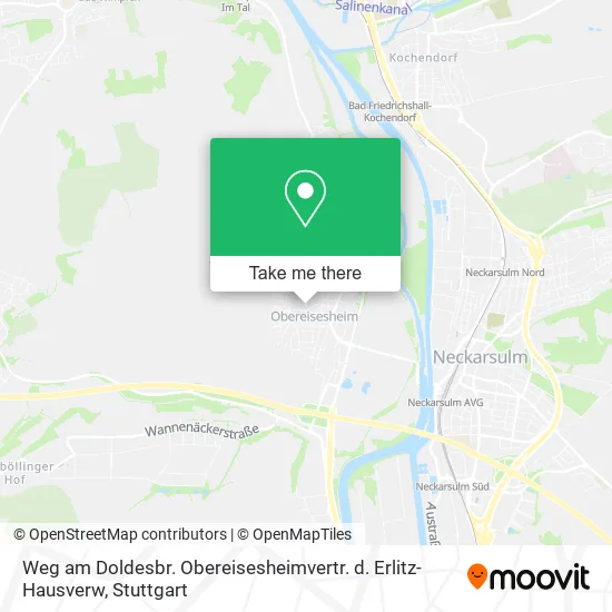 Карта Weg am Doldesbr. Obereisesheimvertr. d. Erlitz-Hausverw