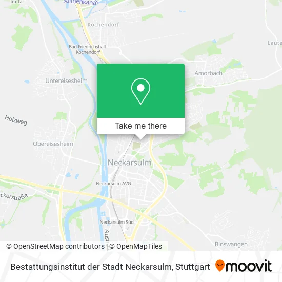 Карта Bestattungsinstitut der Stadt Neckarsulm