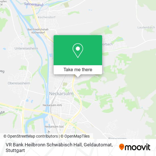 Карта VR Bank Heilbronn Schwäbisch Hall, Geldautomat