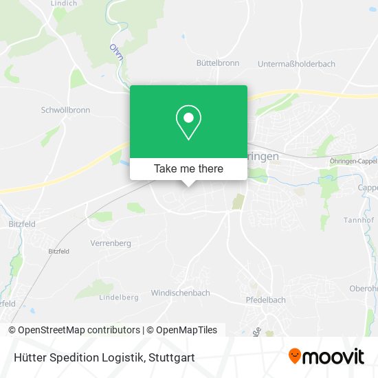 Hütter Spedition Logistik map