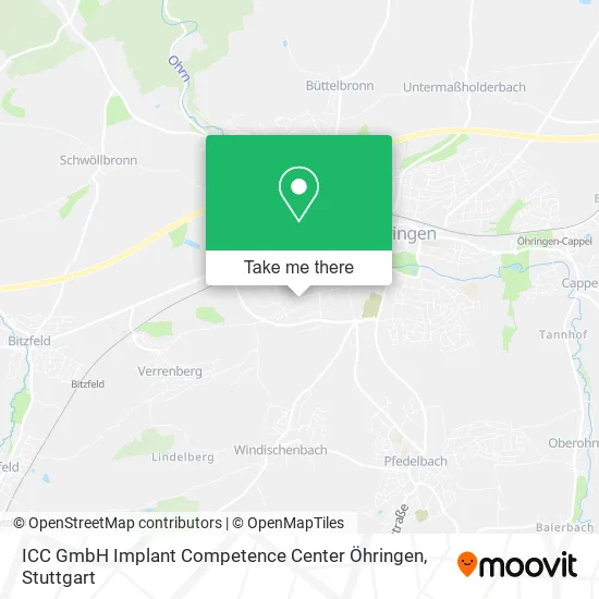 Карта ICC GmbH Implant Competence Center Öhringen