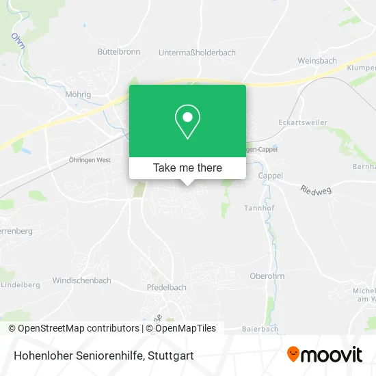 Карта Hohenloher Seniorenhilfe