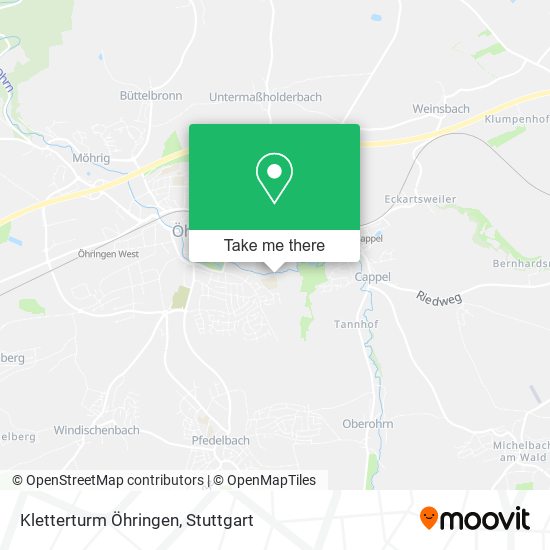 Kletterturm Öhringen map
