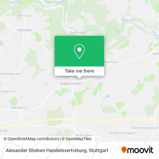 Alexander Stieben Handelsvertretung map