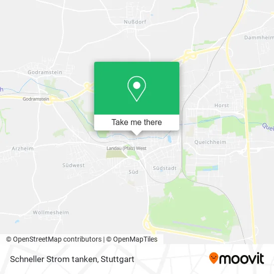 Карта Schneller Strom tanken