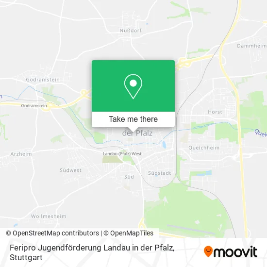 Карта Feripro Jugendförderung Landau in der Pfalz