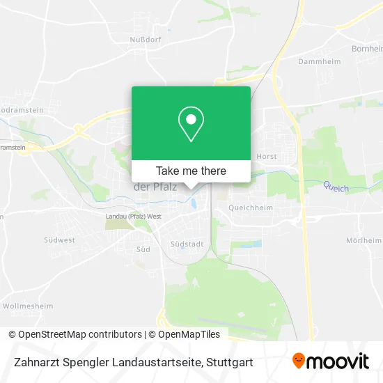 Карта Zahnarzt Spengler Landaustartseite